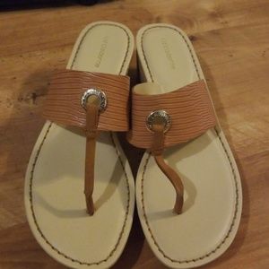 Liz Claiborne brown sandals